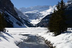 07 Frozen Lake Louise And Mount Victoria Afternoon From Beginning Of Lake Louise Creek